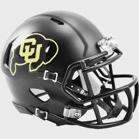 Riddell Colorado Buffaloes Matte Black Speed Mini Helmet